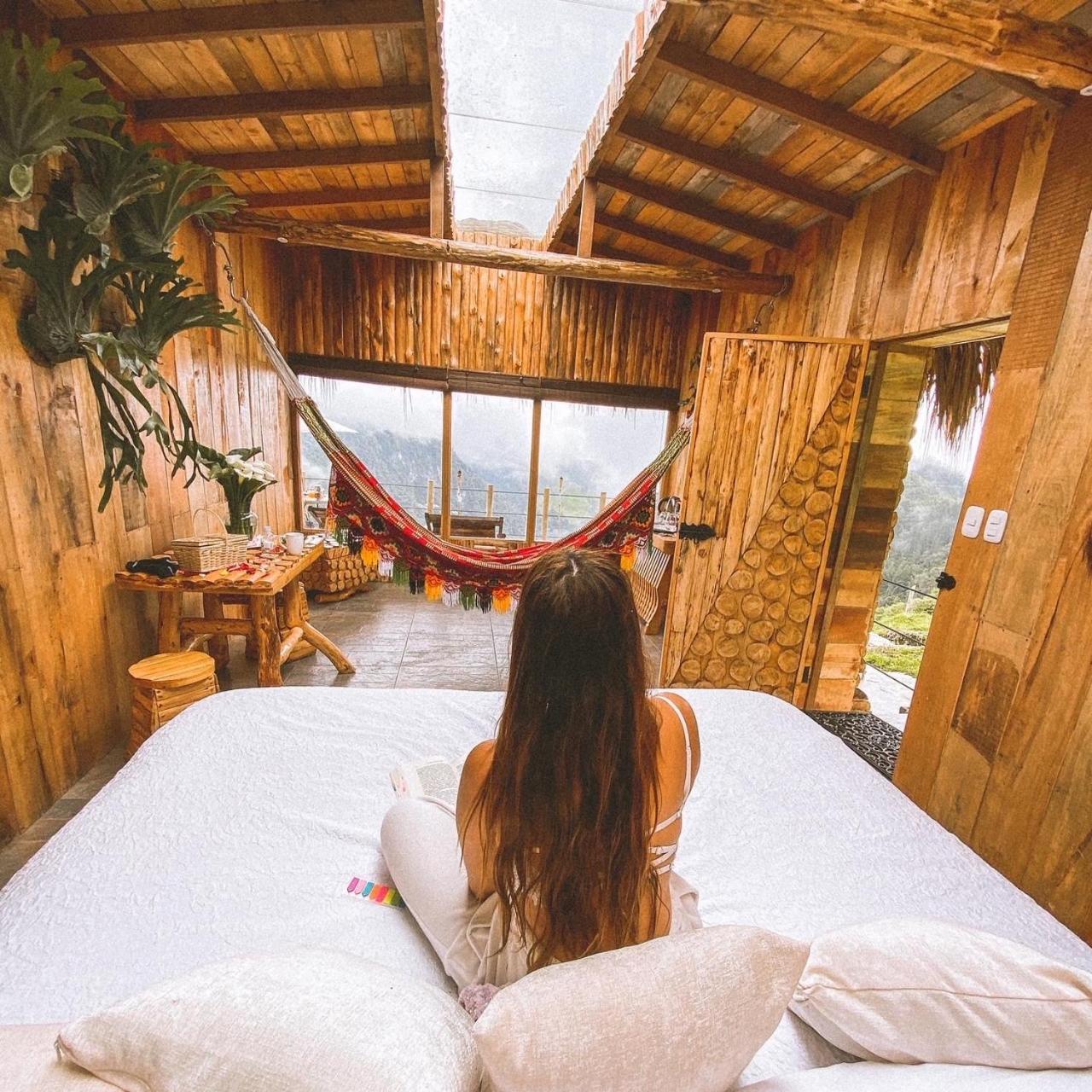 Hostal La Laguna Villamaria Bagian luar foto