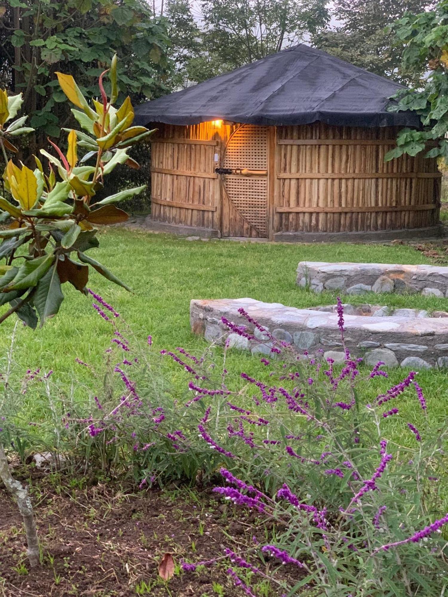 Hostal La Laguna Villamaria Bagian luar foto