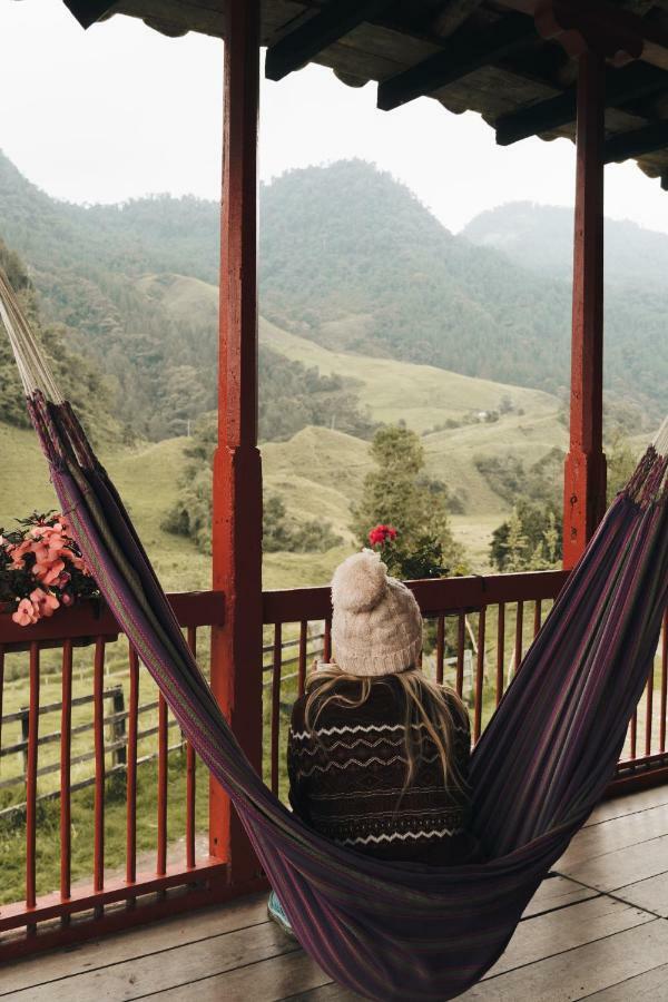 Hostal La Laguna Villamaria Bagian luar foto